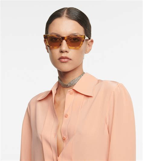 yves saint laurent sunglasses mica|Saint Laurent clear sunglasses.